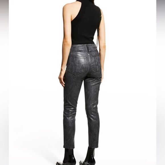 Rag & Bone Nina High-Rise Ankle Cigarette Snakeprint Jeans.Size 29 - Picture 7 of 16